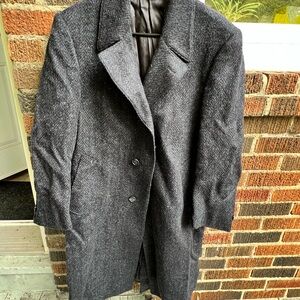 Men's Classic Gray Wool Coat